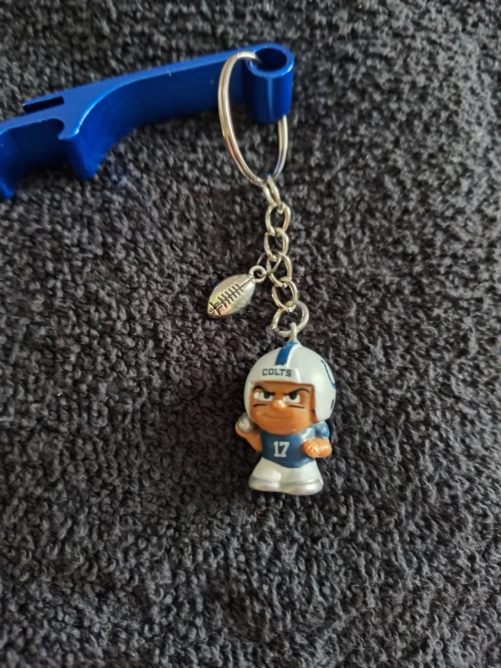 🏈 NFL Colts #17 Rivers Teenymates Blue Football Player Keychain &Bottle Opener